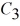 <strong>Three capacitors,with capacitances = 4.0 μF, = 3.0 μF,and = 2.0 μF,are connected to a 12 -V voltage source,as shown in the figure.What is the charge on capacitor ? </strong> A)16 μC B)32 μC C)2.0 μC D)8.0 μC E)4.0 μC