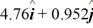 <strong>The angle between vector = 2.00 + 3.00 and vector is The scalar product of vectors and is 3.00.If the x component of vector is positive,what is vector .</strong> A) B) C) D) E)