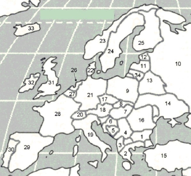   -Zagreb is the capital of the country labeled by number