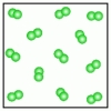 <strong>Use the figures below A) B) C) D) E) -Which of the above figures represents a \underline{\text{gaseous element}} ?</strong> A) Figure A B) Figure B C) Figure C D) Figure D E) Figure E