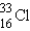<strong>What is the atomic symbol for an element with 16 protons and 17 neutrons?</strong> A) B) C) D) E)