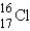 <strong>What is the atomic symbol for an element with 16 protons and 17 neutrons?</strong> A) B) C) D) E)