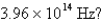 What is the energy per mole of photons of light with a frequency of