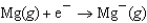 <strong>Which of the following equations corresponds to the second ionization of magnesium?</strong> A) B) C) D) E)