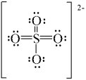 <strong>Which of the following is a correct Lewis structure for sulfate ion?</strong> A)   B)   C)   D)   E)   <div style=padding-top: 35px> 