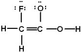 <strong>Which is the best Lewis structure of CH<sub>2</sub>FCO<sub>2</sub>H (connectivity correct as given)?</strong> A)   B)   C)   D)   E) none of these is acceptable <div style=padding-top: 35px> 