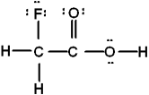 <strong>Which is the best Lewis structure of CH<sub>2</sub>FCO<sub>2</sub>H (connectivity correct as given)?</strong> A)   B)   C)   D)   E) none of these is acceptable <div style=padding-top: 35px> 