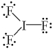 <strong>What is the correct Lewis structure for IF<sub>3</sub>?</strong> A)   B)   C)   D)   E)   <div style=padding-top: 35px> 