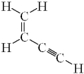 How many sigma ( \sigma )bonds and pi ( \pi )bonds are in the following molecule?