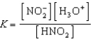 Write a balanced chemical equation which corresponds to the following equilibrium constant expression.  