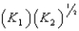 <strong>Given the equilibrium constants for the following reactions: 4Cu(s)+ O<sub>2</sub>(g)   2Cu<sub>2</sub>O(s),K<sub>1</sub> 4CuO(s)   2Cu<sub>2</sub>O(s)+ O<sub>2</sub>(g),K<sub>2</sub> What is K for the system 2Cu(s)+ O<sub>2</sub>(g)   2CuO(s) Equivalent to?</strong> A)   B)   C) (K<sub>1</sub>)(K<sub>2</sub>) D)   E)   <div style=padding-top: 35px> 