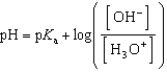 <strong>Which of the following mathematical expressions is the Henderson-Hasselbalch equation?</strong> A) B) C) D) E)
