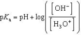 <strong>Which of the following mathematical expressions is the Henderson-Hasselbalch equation?</strong> A) B) C) D) E)