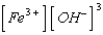 <strong>What is the solubility product expression for Fe(OH)<sub>3</sub>?</strong> A) K<sub>sp</sub> = B) K<sub>sp</sub> = C) K<sub>sp</sub> = D) K<sub>sp</sub> = E) K<sub>sp</sub> =