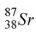 <strong>The product of the gamma decay of the strontium isotope   is</strong> A)   . B)   . C)   . D)   . <div style=padding-top: 35px> 