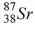 <strong>The product of the gamma decay of the strontium isotope   is</strong> A)   . B)   . C)   . D)   . <div style=padding-top: 35px> 
