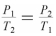 <strong>Which of the following formulas expresses the relationship between the pressure and absolute temperature of a gas sample whose volume is fixed?</strong> A) B) C) D)