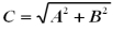 <strong>The length C of the longest side of a right triangle is related to the lengths A and B of the other sides by the formula</strong> A)C = A + B. B)C = A<sup>2</sup> + B<sup>2</sup>. C) . D) .