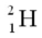 <strong>Which of the following is not an isotope of hydrogen?</strong> A) B) C) D)