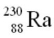 <strong>The product of the alpha decay of the uranium isotope is</strong> A) . B) . C) . D) .