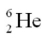 <strong>The helium isotope undergoes beta decay with the emission of an electron.The product of the decay is</strong> A) . B) . C) . D) .
