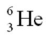 <strong>The helium isotope undergoes beta decay with the emission of an electron.The product of the decay is</strong> A) . B) . C) . D) .