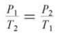 <strong>Which of the following formulas expresses the relationship between the pressure and absolute temperature of a gas sample whose volume is fixed?</strong> A) B) C) D)