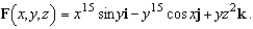 Find the curl of the vector field  