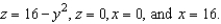 Evaluate   where S is the closed surface of the solid bounded by the graphs of    