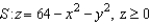Find the flux   of through S,   , where   is the upward unit normal vector to S.    