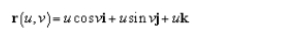 Match the following vector-valued function with its graph.  