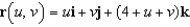 <strong>Find a vector-valued function whose graph is the plane .</strong> A) B) C) D) E)