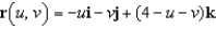 <strong>Find a vector-valued function whose graph is the plane .</strong> A) B) C) D) E)
