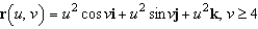 <strong>Find a vector-valued function whose graph is the part of the paraboloid that lies inside the cylinder .</strong> A) B) C) D) E)