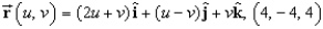 Find an equation of the tangent plane to the surface represented by the vector-valued function at the given point.  
