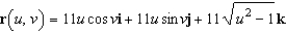 <strong>Find a vector-valued function for the hyperboloid .</strong> A) B) C) D) E)