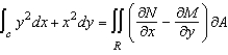 Verify Green's Theorem by setting up and evaluating both integrals for the path C: square with vertices (0,0), (10,0), (10,10), (0,10).