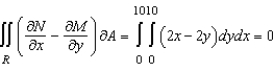 <strong>Verify Green's Theorem by setting up and evaluating both integrals for the path C: square with vertices (0,0), (10,0), (10,10), (0,10).</strong> A) B) C) D) E)