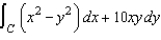 Use Green's Theorem to evaluate the integral for the path C: .