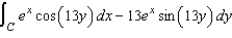 Use Green's Theorem to evaluate the line integral where C is .