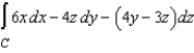 Evaluate the line integral   using the Fundamental Theorem of Line Integrals, where C is the smooth curve from   to   .