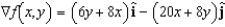<strong>Find the gradient vector for the scalar function. (That is, find the conservative vector field for the potential function.) </strong> A) B) C) D) E)