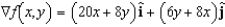 <strong>Find the gradient vector for the scalar function. (That is, find the conservative vector field for the potential function.) </strong> A) B) C) D) E)