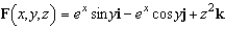 Find the divergence at   for the vector field  