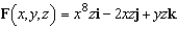 Find   for the vector field given by   .