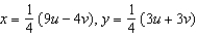 Find the Jacobian   for the following change of variables:  