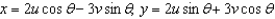 Find the Jacobian   for the following change of variables:  