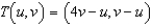 <strong>Find a transformation that when applied to region , its image will be . </strong> A) B) C) D) E)