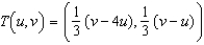 <strong>Find a transformation that when applied to region , its image will be . </strong> A) B) C) D) E)