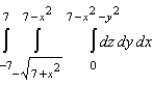<strong>Set up a triple integral for the volume of the solid bounded by and .</strong> A) B) C) D) E)